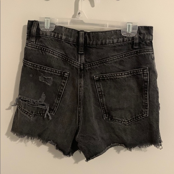 Garage Black Distressed Jean Shorts - Picture 4 of 4